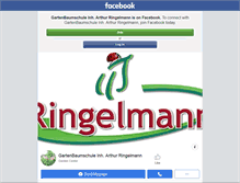 Tablet Screenshot of pflanzen-ringelmann.de